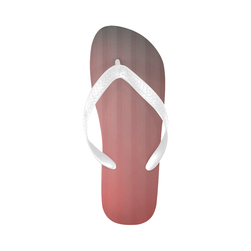 Plastic Red Vertical Stripes Flip Flops for Men/Women (Model 040)