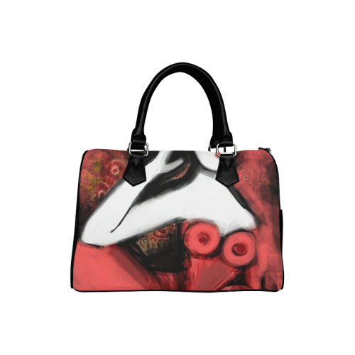 11516 - Lady in Red Boston Handbag (Model 1621)