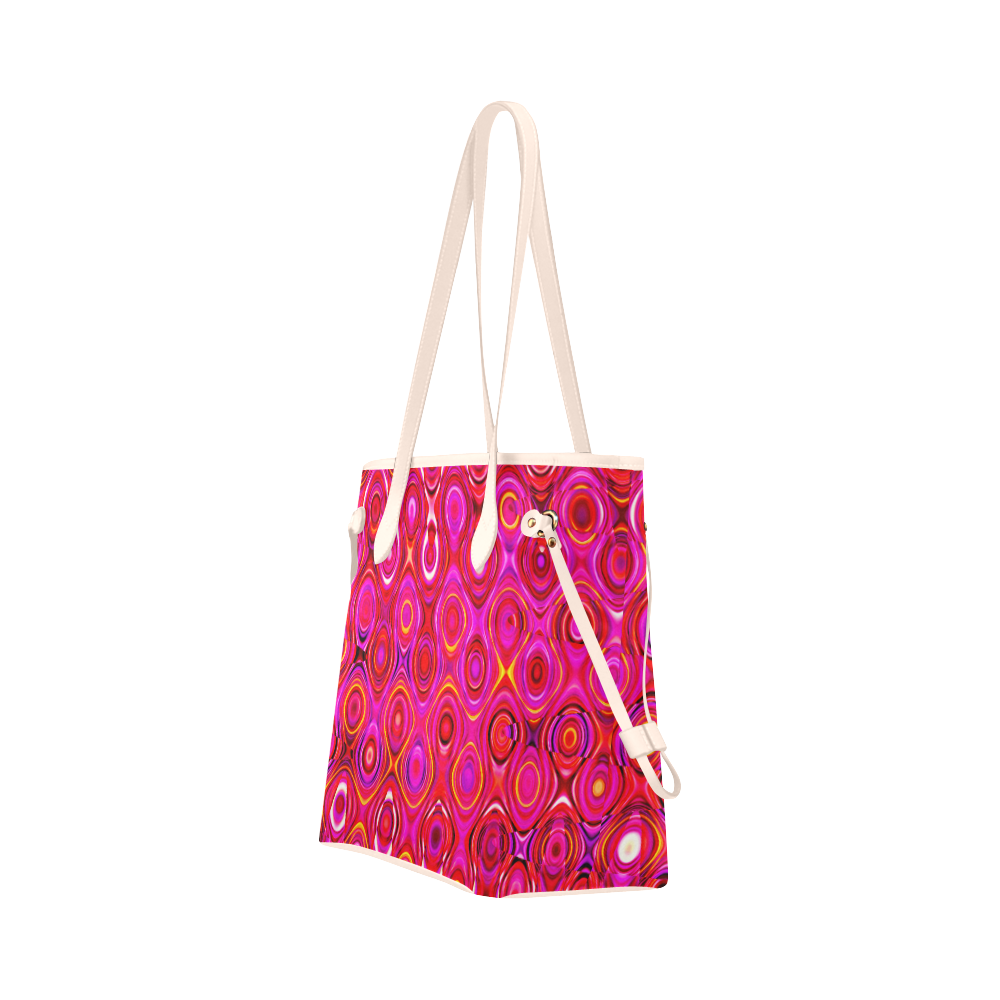 colorful abstract pattern Clover Canvas Tote Bag (Model 1661)