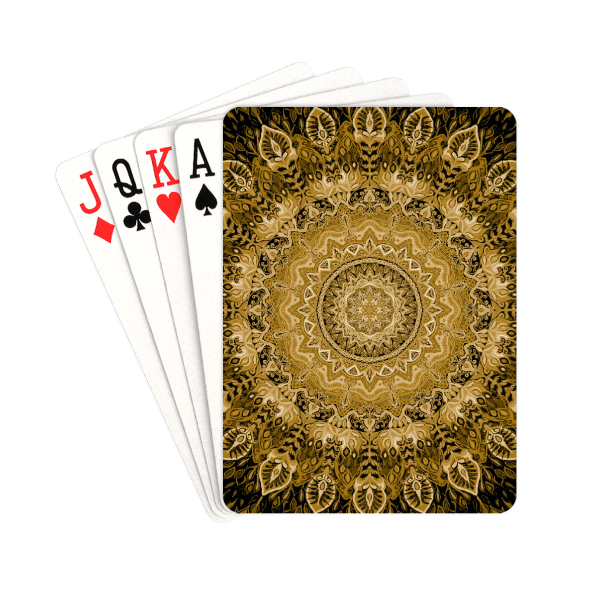 mandala paon 25 Playing Cards 2.5"x3.5"