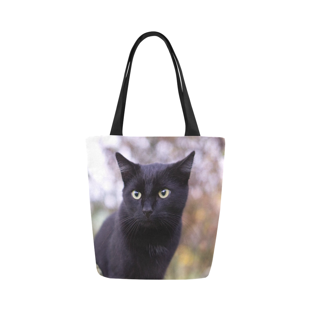 Black cat by JamColors Canvas Tote Bag (Model 1657)