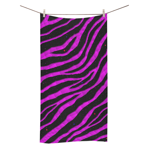 Ripped SpaceTime Stripes - Pink Bath Towel 30"x56"