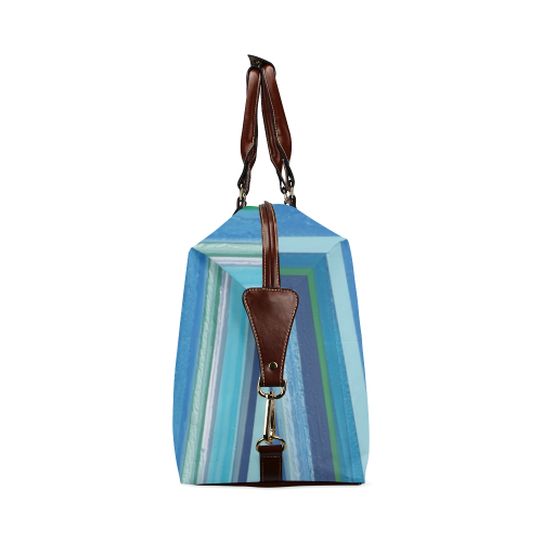 painted stripe 1 Classic Travel Bag (Model 1643) Remake