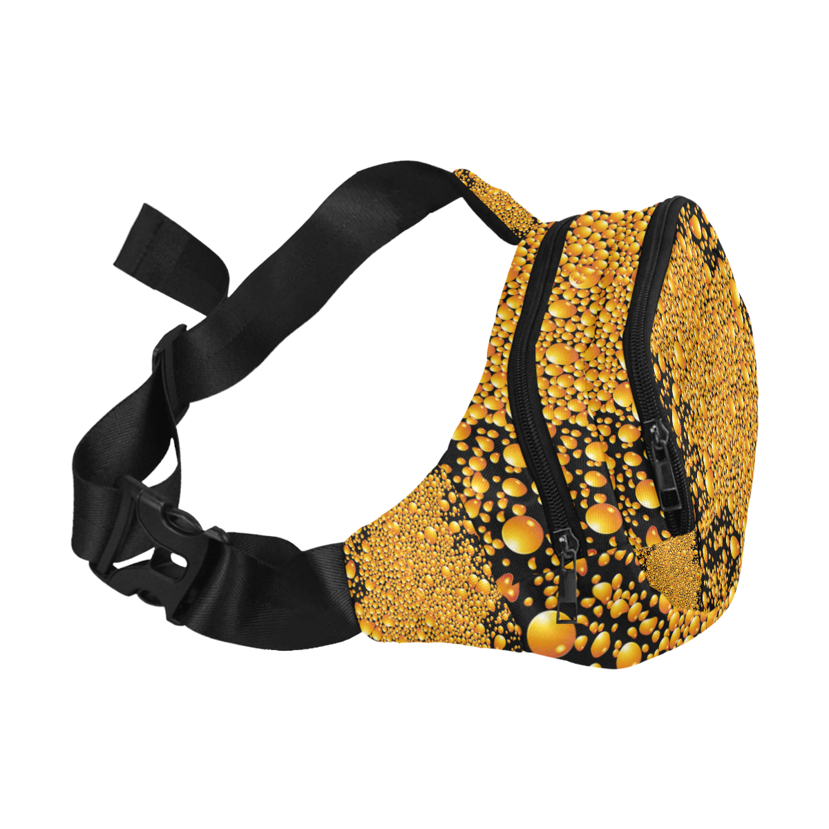 Yellow bubbles Fanny Pack/Small (Model 1677)