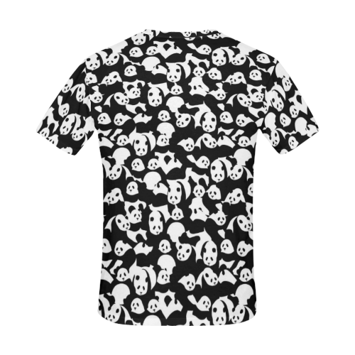 Panda Pattern All Over Print T-Shirt for Men (USA Size) (Model T40)