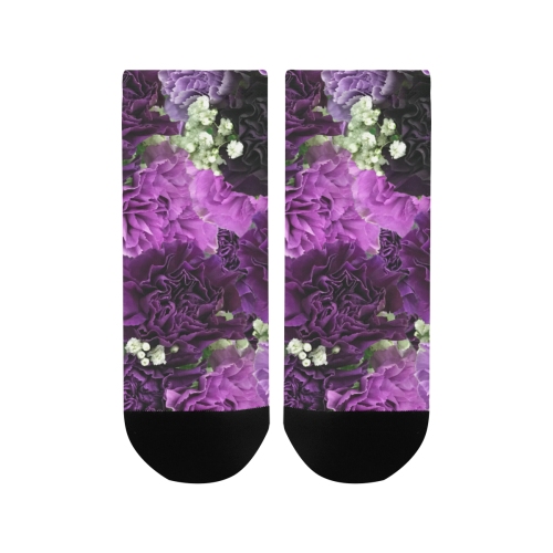 Little Purple Carnations Women's Ankle Socks