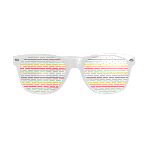 Pastel Stripes Custom Goggles (Perforated Lenses)