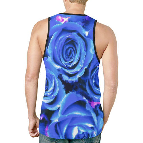 roses are blue New All Over Print Tank Top for Men (Model T46)