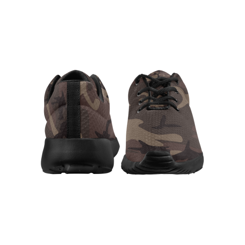 Camo Red Brown Women's Athletic Shoes (Model 0200)