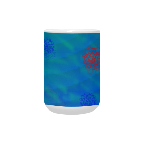 Ripple Acqua Custom Ceramic Mug (15OZ)
