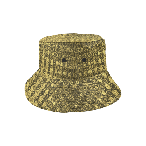 GOLD TEXTURE BAROCK LADYLIKE II All Over Print Bucket Hat