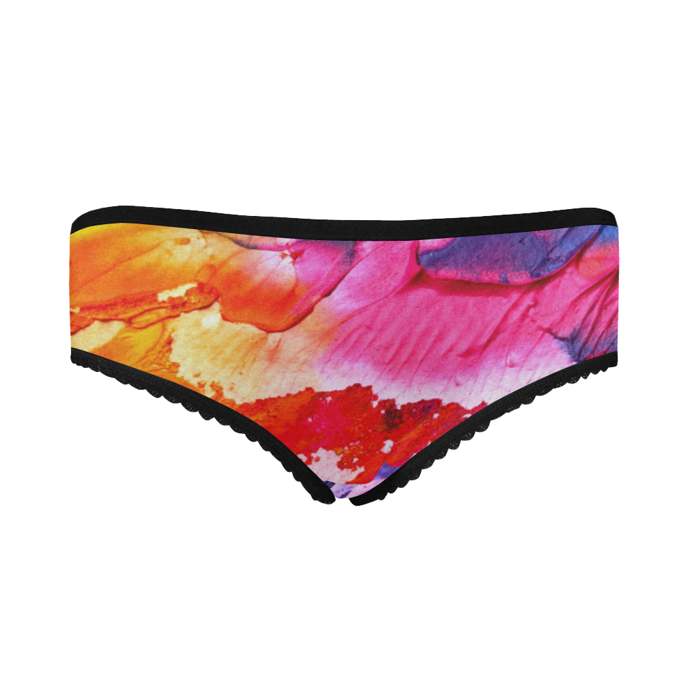 Red purple paint Women's All Over Print Classic Briefs (Model L13)