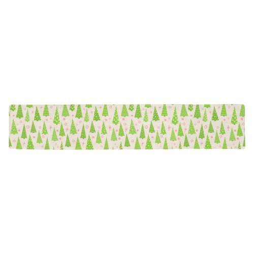Christmas Trees Forest Table Runner 14x72 inch