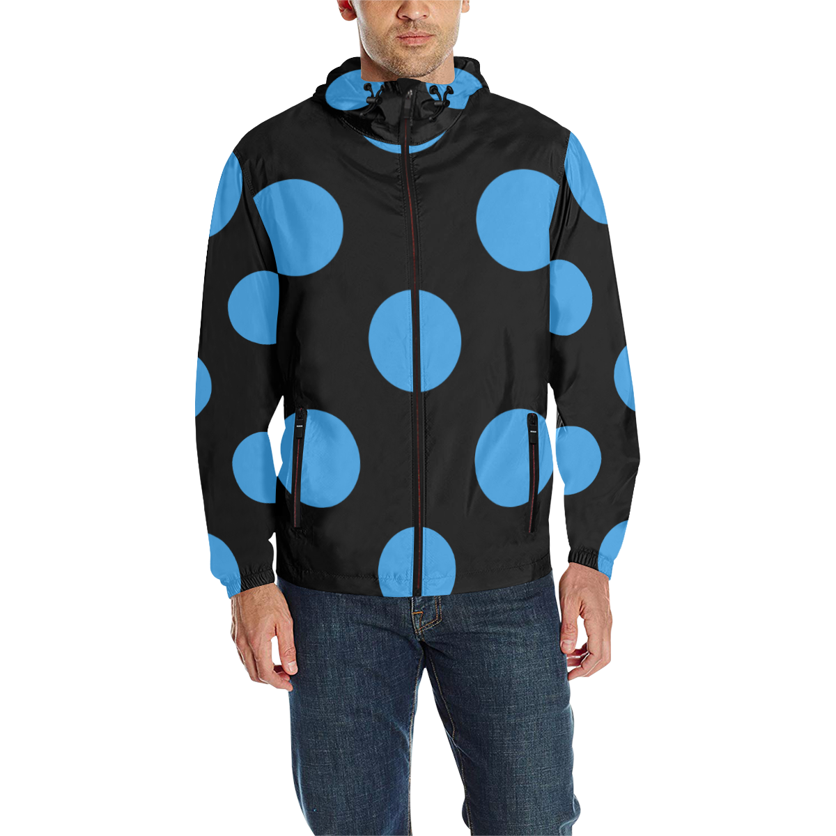 tictact.. All Over Print Quilted Windbreaker for Men (Model H35)