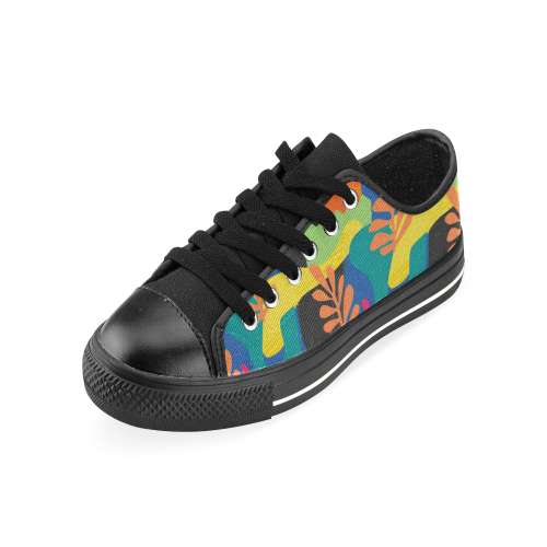 Abstract Nature Pattern Canvas Women's Shoes/Large Size (Model 018)
