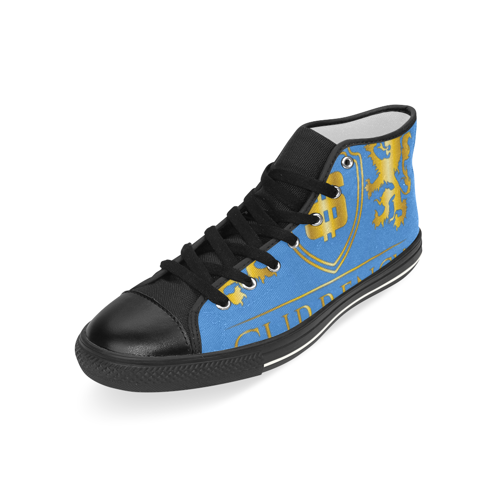 CURRENCY_DOLLA Men’s Classic High Top Canvas Shoes (Model 017)