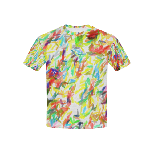 Colorful brush strokes Kids' All Over Print T-shirt (USA Size) (Model T40)