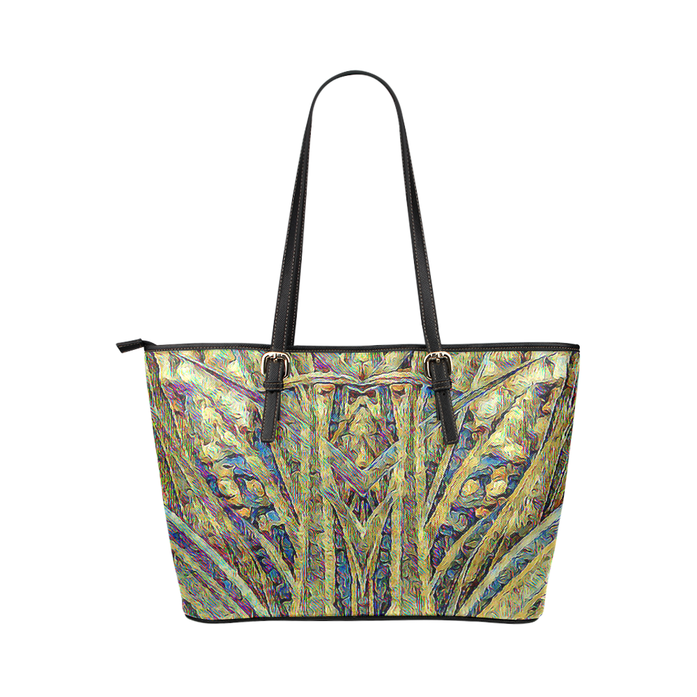 Running by the River Leather Tote Bag/Small (Model 1651)