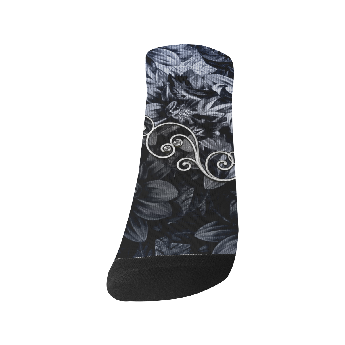 Flower power in blue Women's Ankle Socks