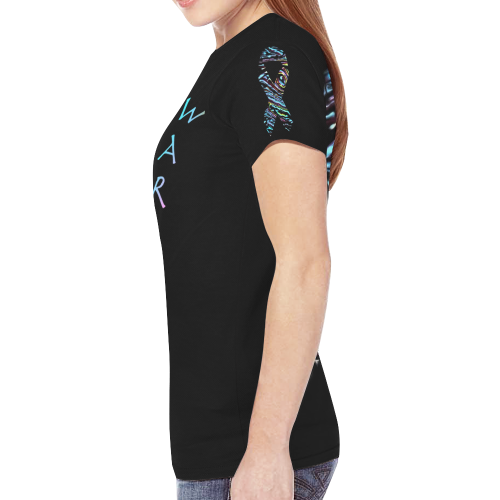 womens_Awareness T-shirt New All Over Print T-shirt for Women (Model T45)