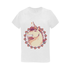 Unicorn Mullet Women's T-Shirt in USA Size (Two Sides Printing)