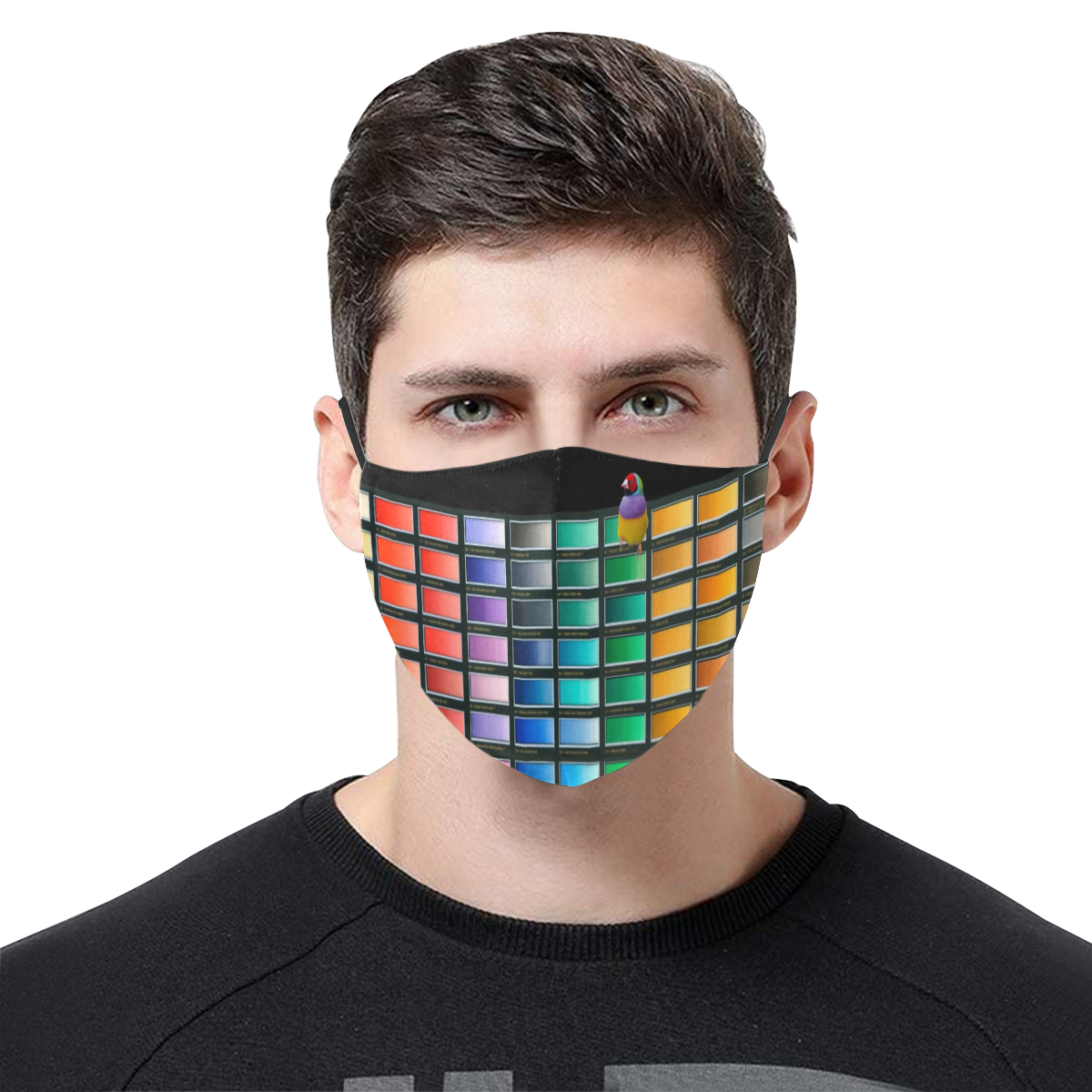 Colour Chart 3D Mouth Mask with Drawstring (Pack of 3) (Model M04)