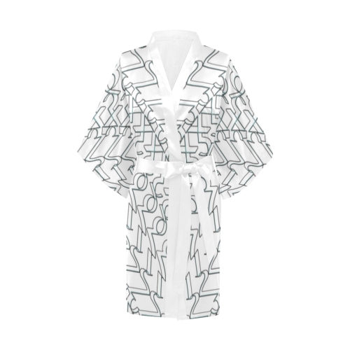 NUMBERS COLLECTION 1234567 WHITE Kimono Robe