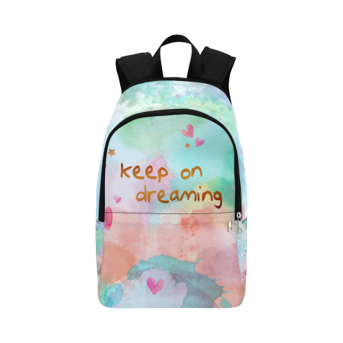 KEEP ON DREAMING Fabric Backpack for Adult (Model 1659)