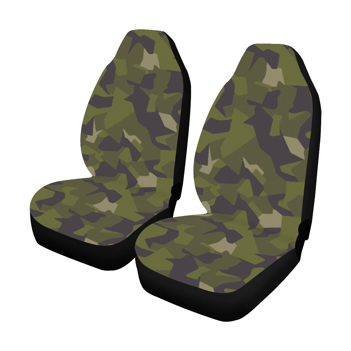 Swedish M90 woodland camouflage Car Seat Covers (Set of 2)