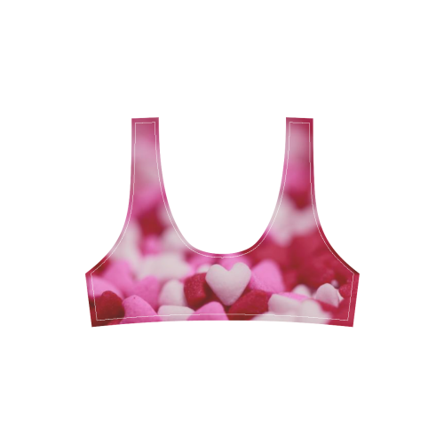 Heart Bikini Sport Top & High-Waisted Bikini Swimsuit (Model S07)