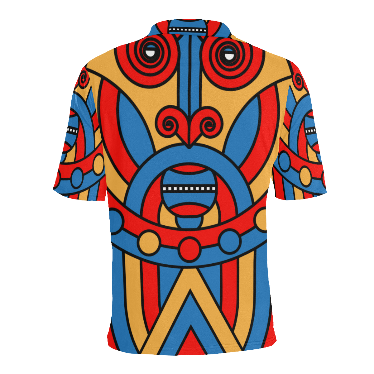Aztec Maasai Lion Tribal Men's All Over Print Polo Shirt (Model T55)