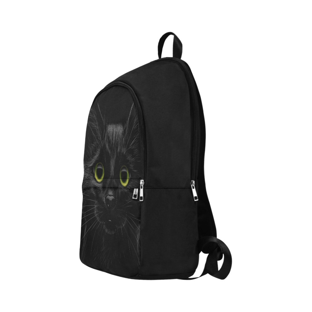 Black Cat Fabric Backpack for Adult (Model 1659)