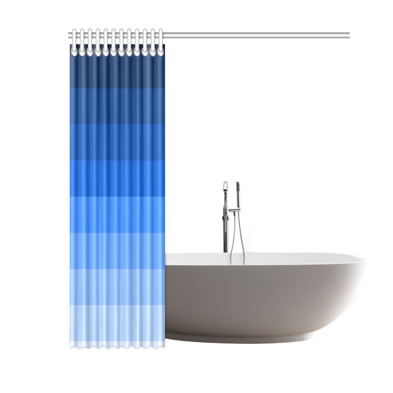 Blue stripes Shower Curtain 60"x72"