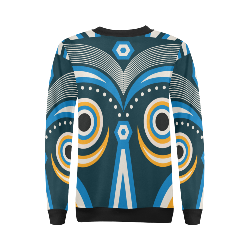 lulua tribal All Over Print Crewneck Sweatshirt for Women (Model H18)