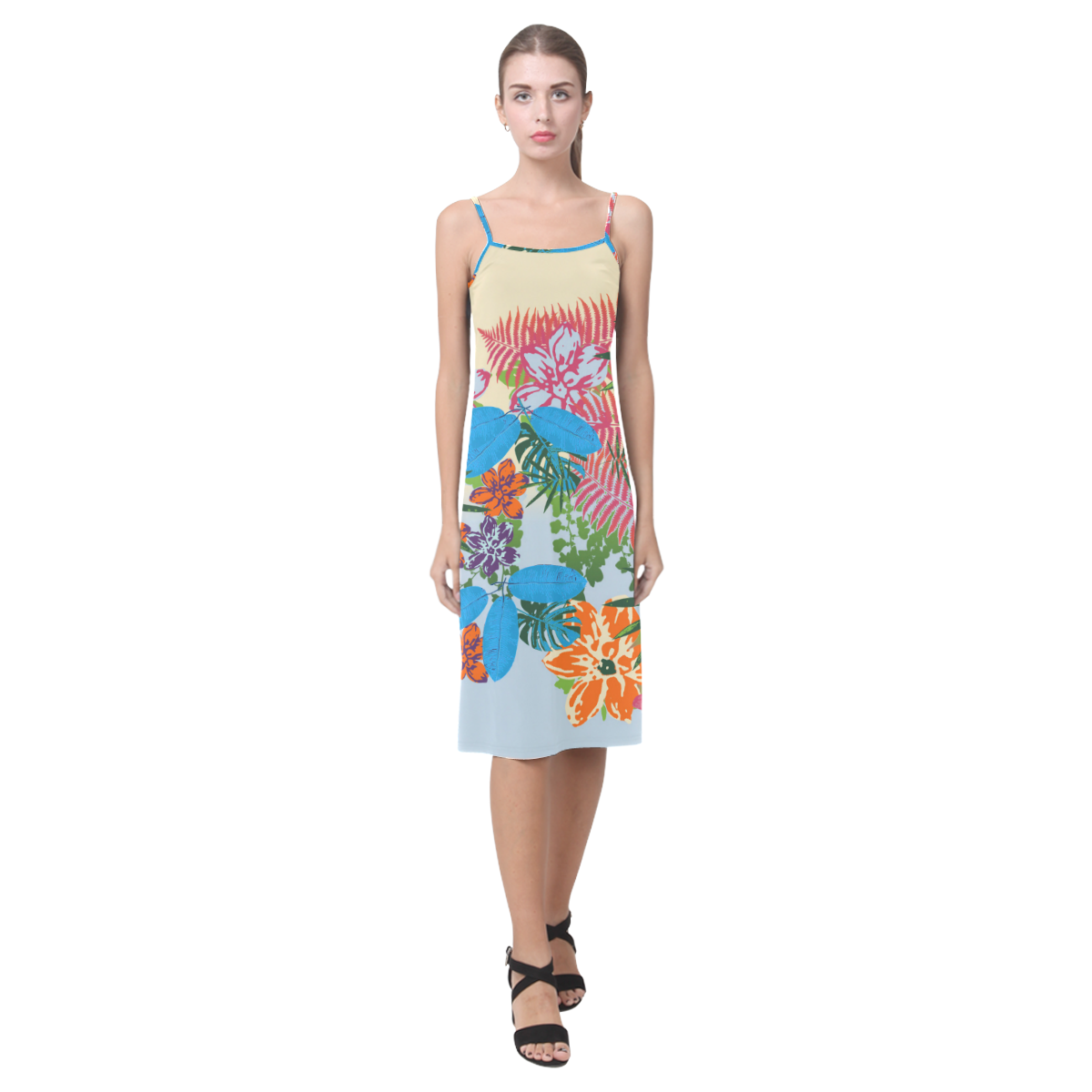 Boho Tropic Bash Alcestis Slip Dress (Model D05)