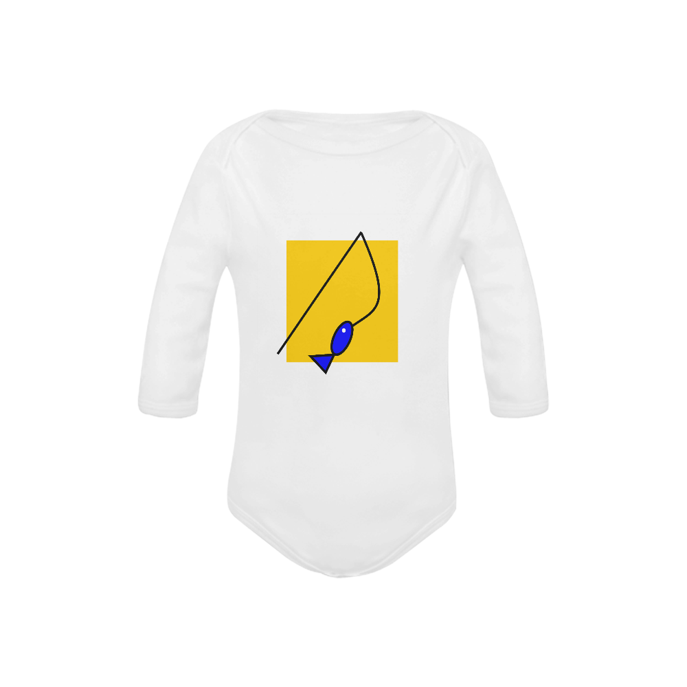 FISHIN Baby Powder Organic Long Sleeve One Piece (Model T27)