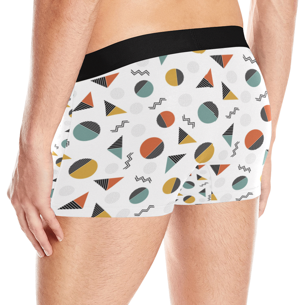 Geo Cutting Shapes Men's All Over Print Boxer Briefs (Model L10)