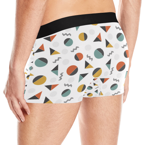 Geo Cutting Shapes Men's All Over Print Boxer Briefs (Model L10)