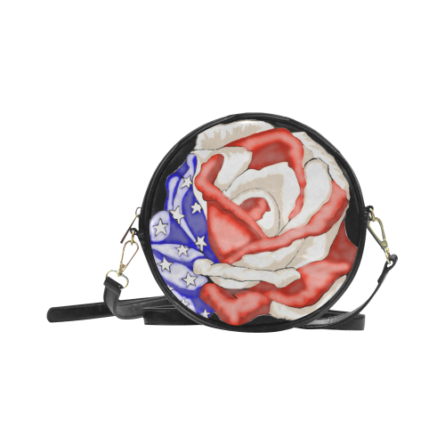 Flag Rose Round Sling Bag (Model 1647)
