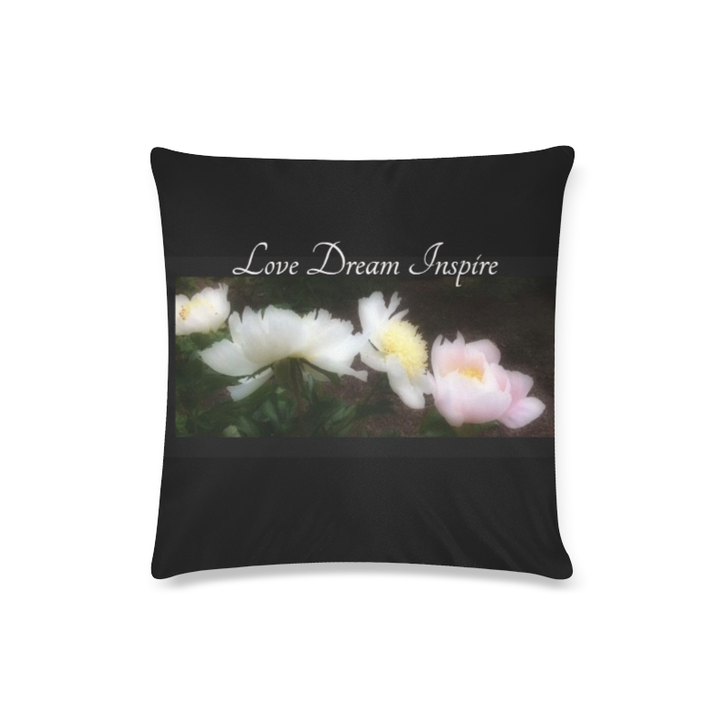Peony Gang #LoveDreamInspireCo Custom Zippered Pillow Case 16"x16"(Twin Sides)