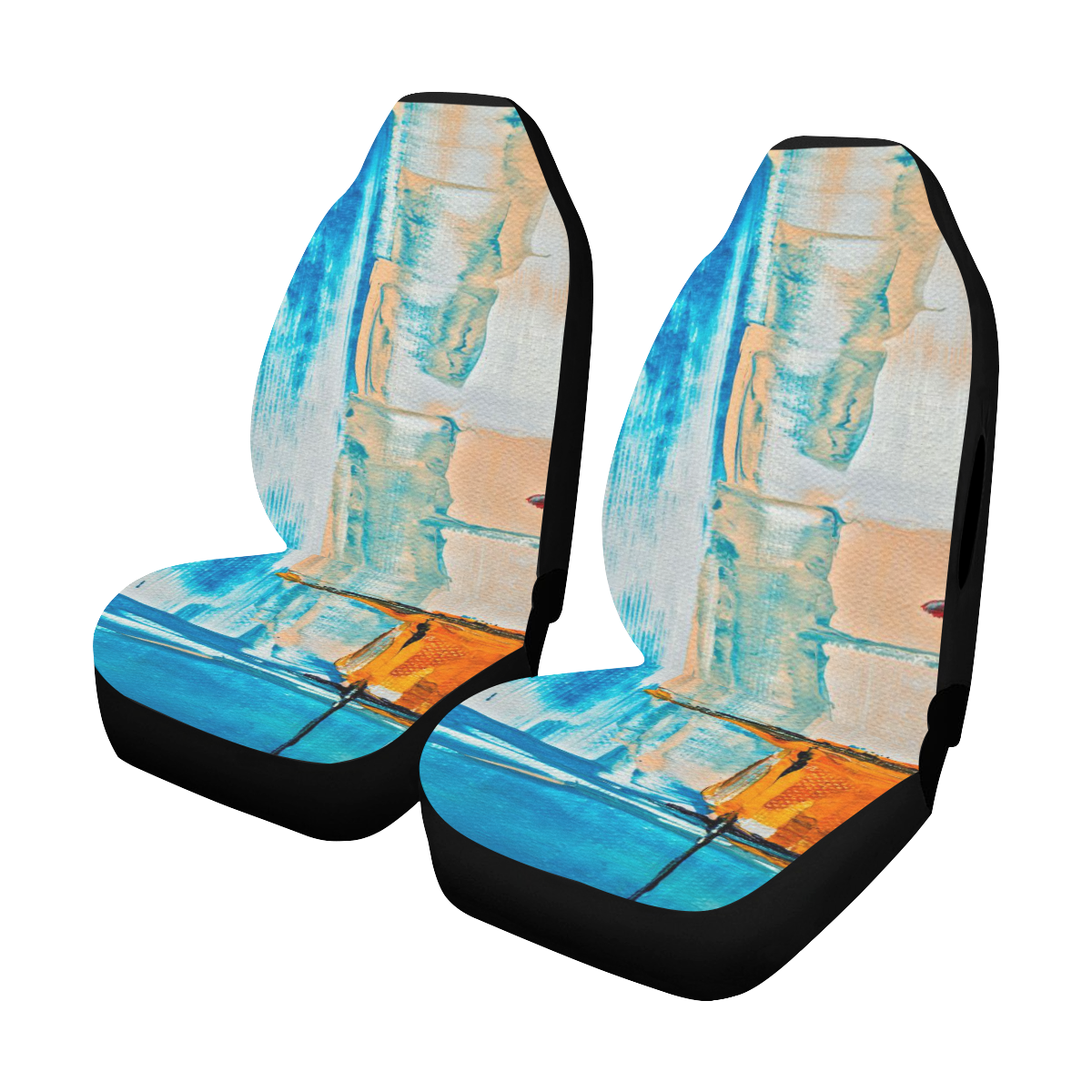 oil_h Car Seat Cover Airbag Compatible (Set of 2)