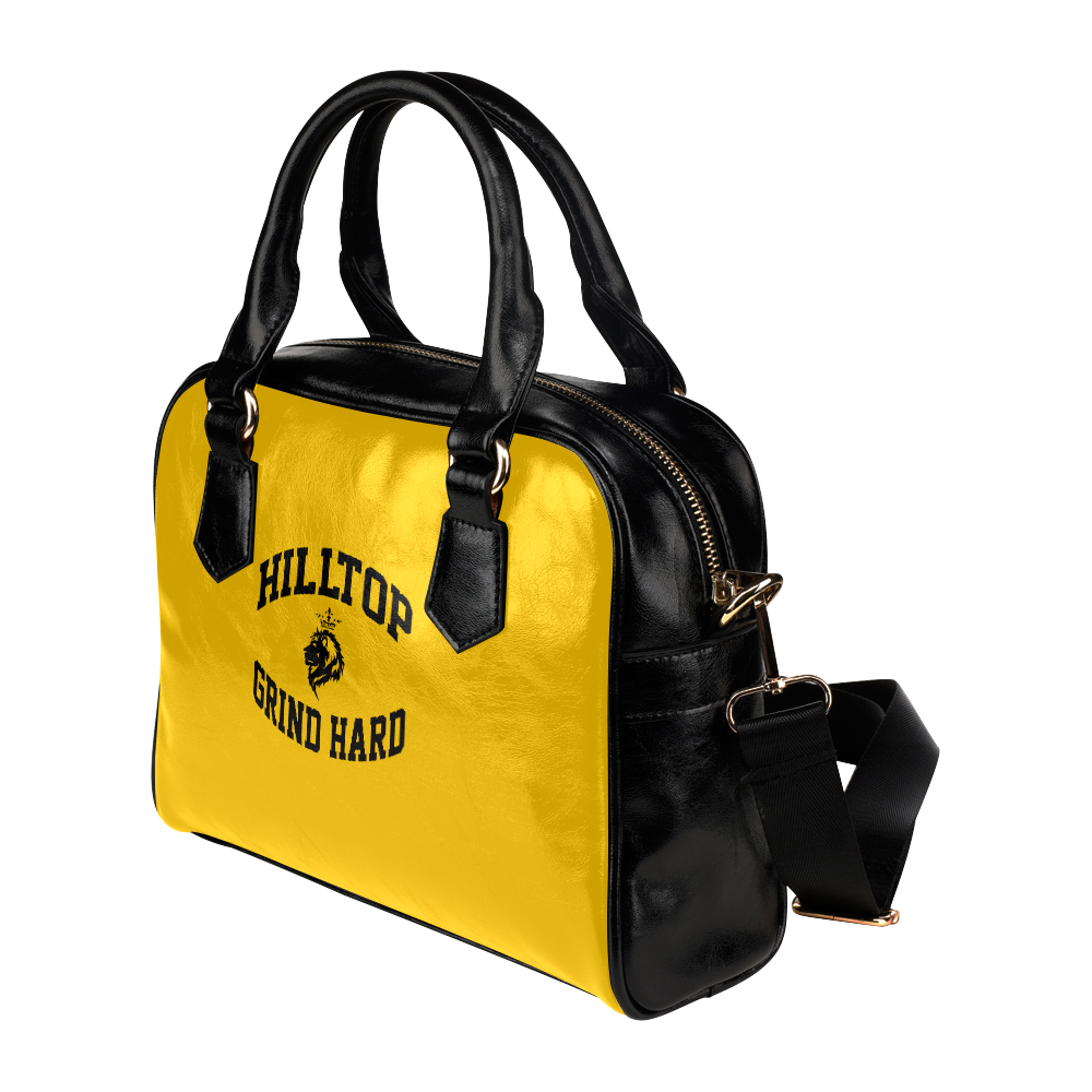 HillTop Grind Hard Yellow Purse Shoulder Handbag (Model 1634)