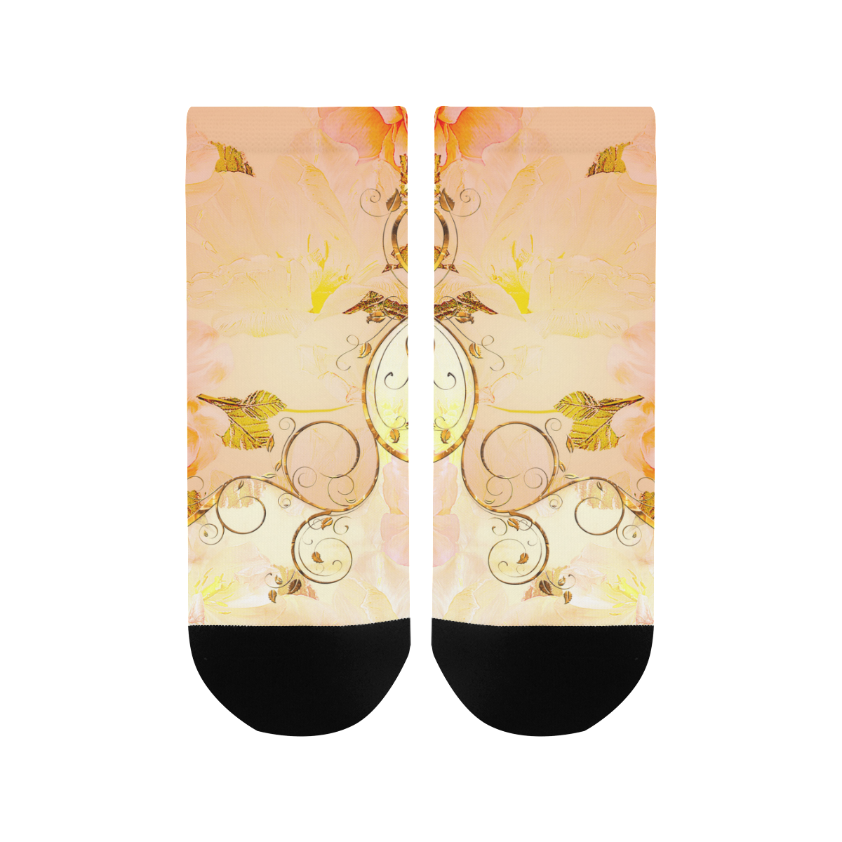 Beautiful flowers in soft colors Women's Ankle Socks