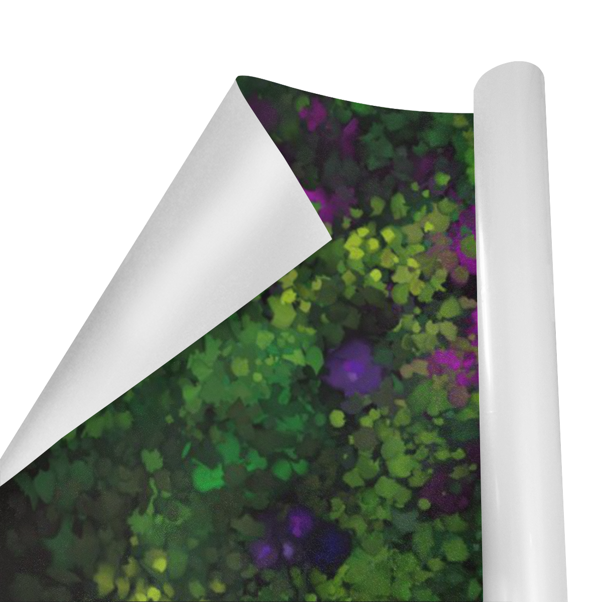 Wild Rose Garden, Oil painting. Red, purple, green Gift Wrapping Paper 58"x 23" (5 Rolls)