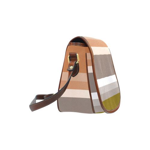 Earth Tones Saddle Bag/Small (Model 1649) Full Customization