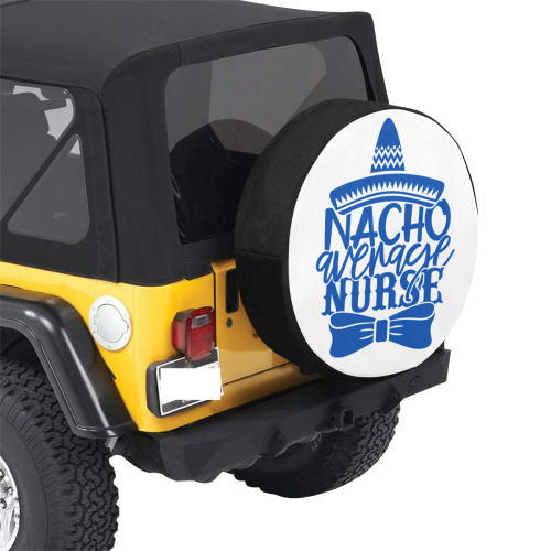 Humor Nacho average Nurse blue 30 Inch Spare Tire Cover