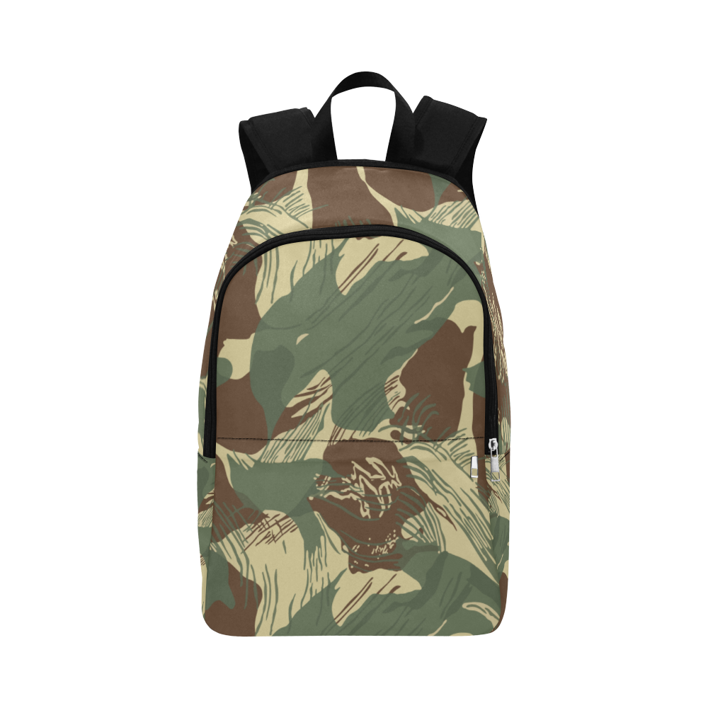 Rhodesian Brushstrokes Camouflage Fabric Backpack for Adult (Model 1659)