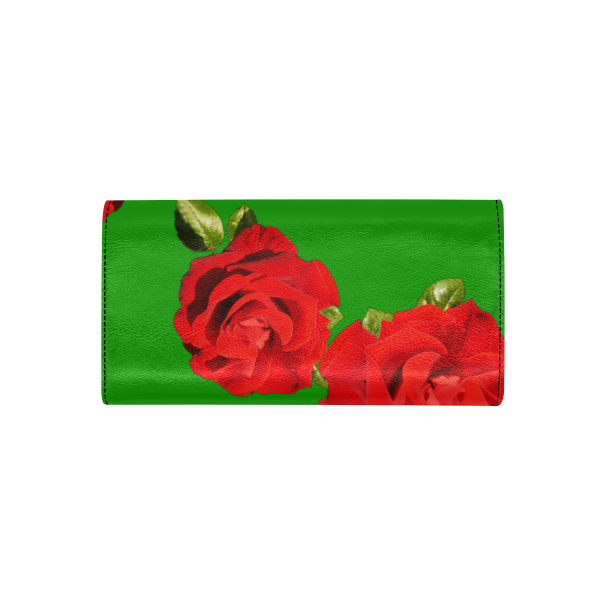 Fairlings Delight's Floral Luxury Collection- Red Rose Women's Flap Wallet 53086c4 Women's Flap Wallet (Model 1707)