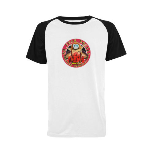 Raglan (white/black) - RBN XFACTOR Men's Raglan T-shirt (USA Size) (Model T11)