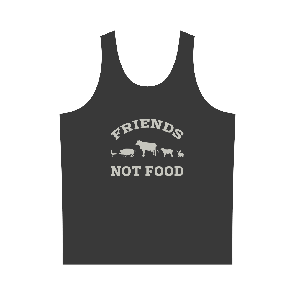 Friends Not Food (Go Vegan) All Over Print Tank Top for Men (Model T43)